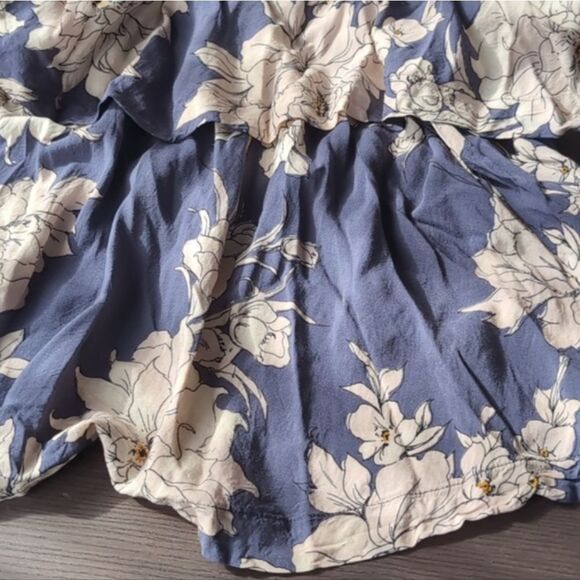 Free People Blue  Floral SHAKE IT  Dress Size S With Pockets - Picture 14 of 16